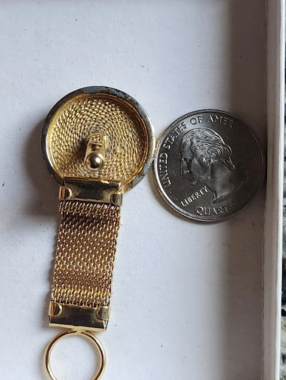 Vtg MCM Zodiac Wrap Around Gold Tone Mesh Cufflinks- Sagittarius